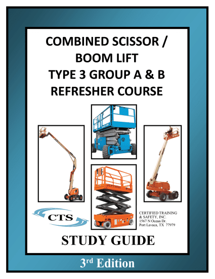 Combined Scissor / Boom Lift Type 3 Group A&B Refresher (5 pack)